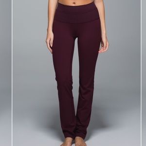 LULULEMON red Straight-Up Pant